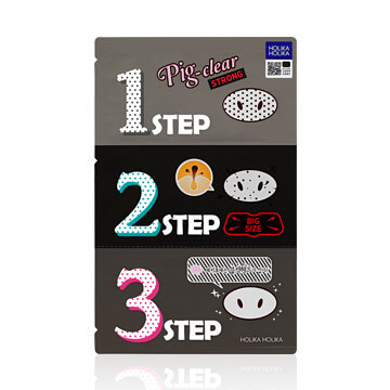 HOLIKA HOLIKA Pig Nose Clear Black Head 3-Step Kit (Strong)