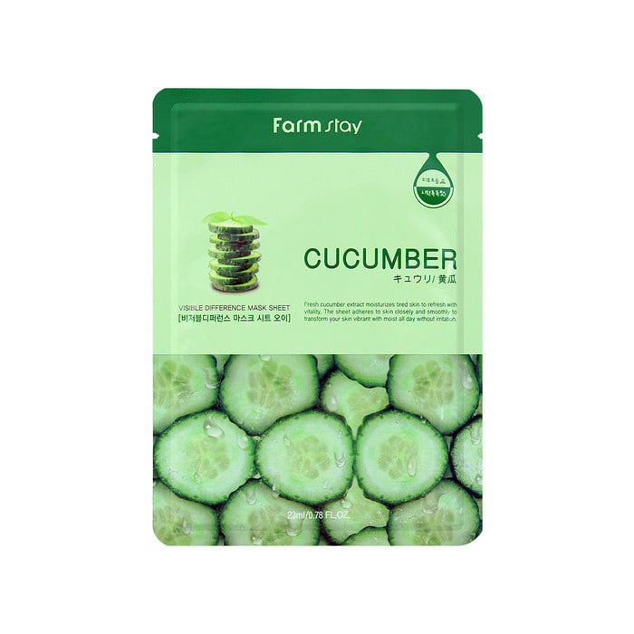 FARM STAY VISIBLE DIFFERENCE MASK SHEET [CUCUMBER]