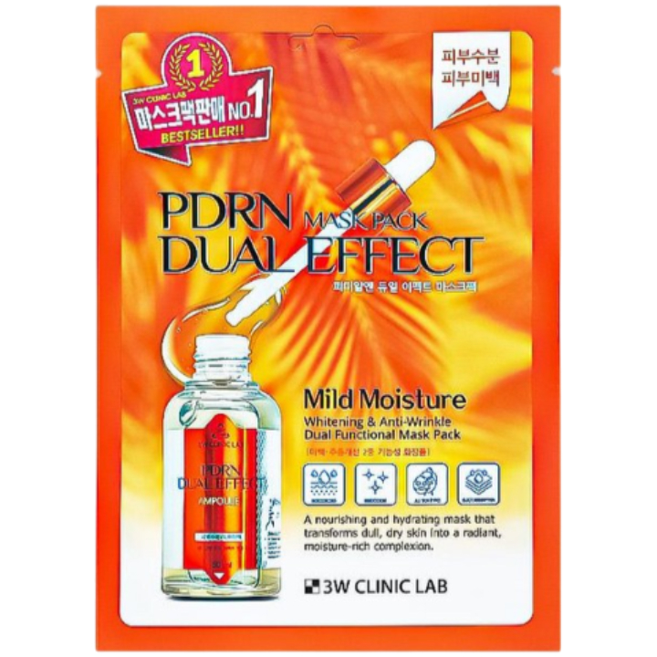 3W CLINIC PDRN Dual Effect Mask Pack